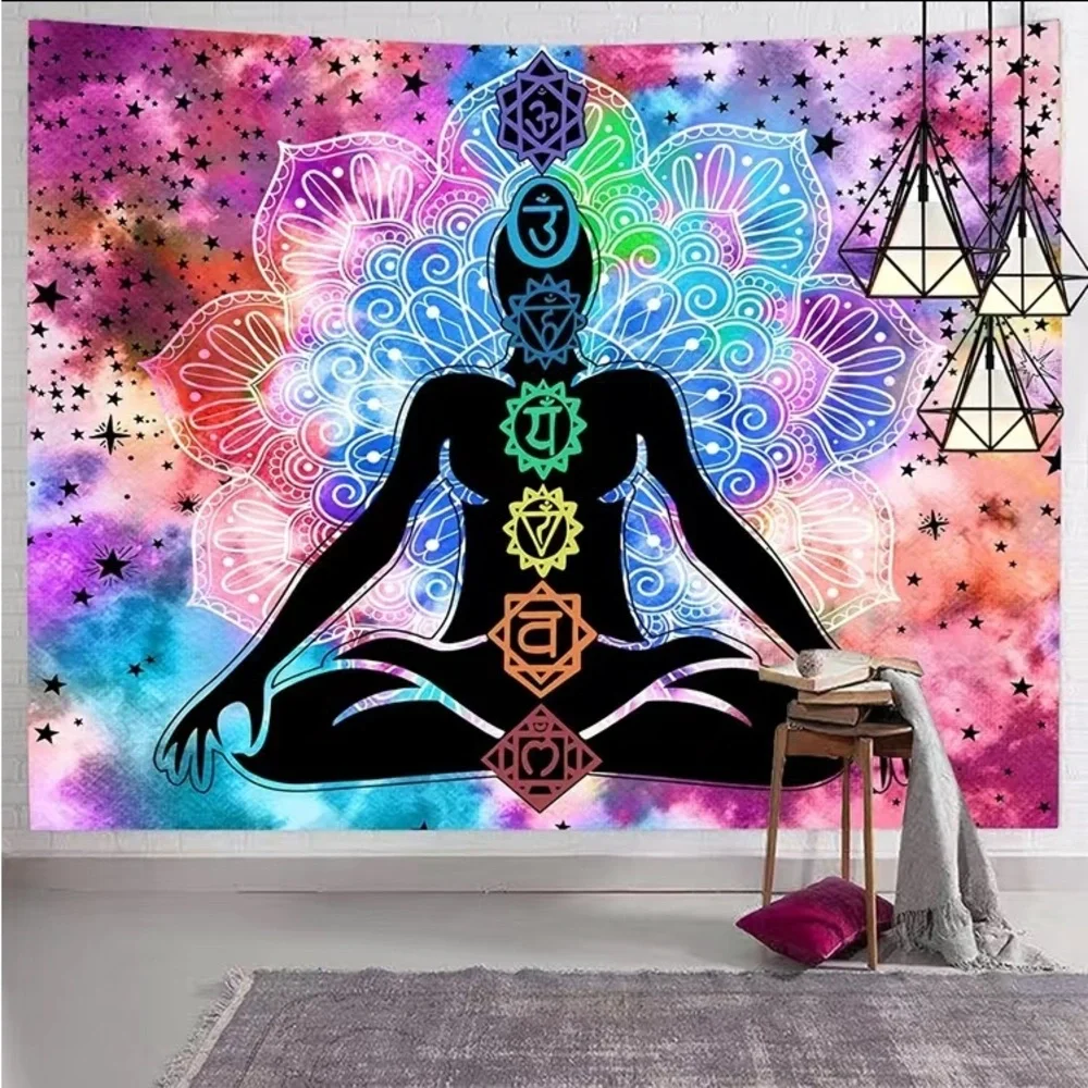 Chakra tapestry zen yoga